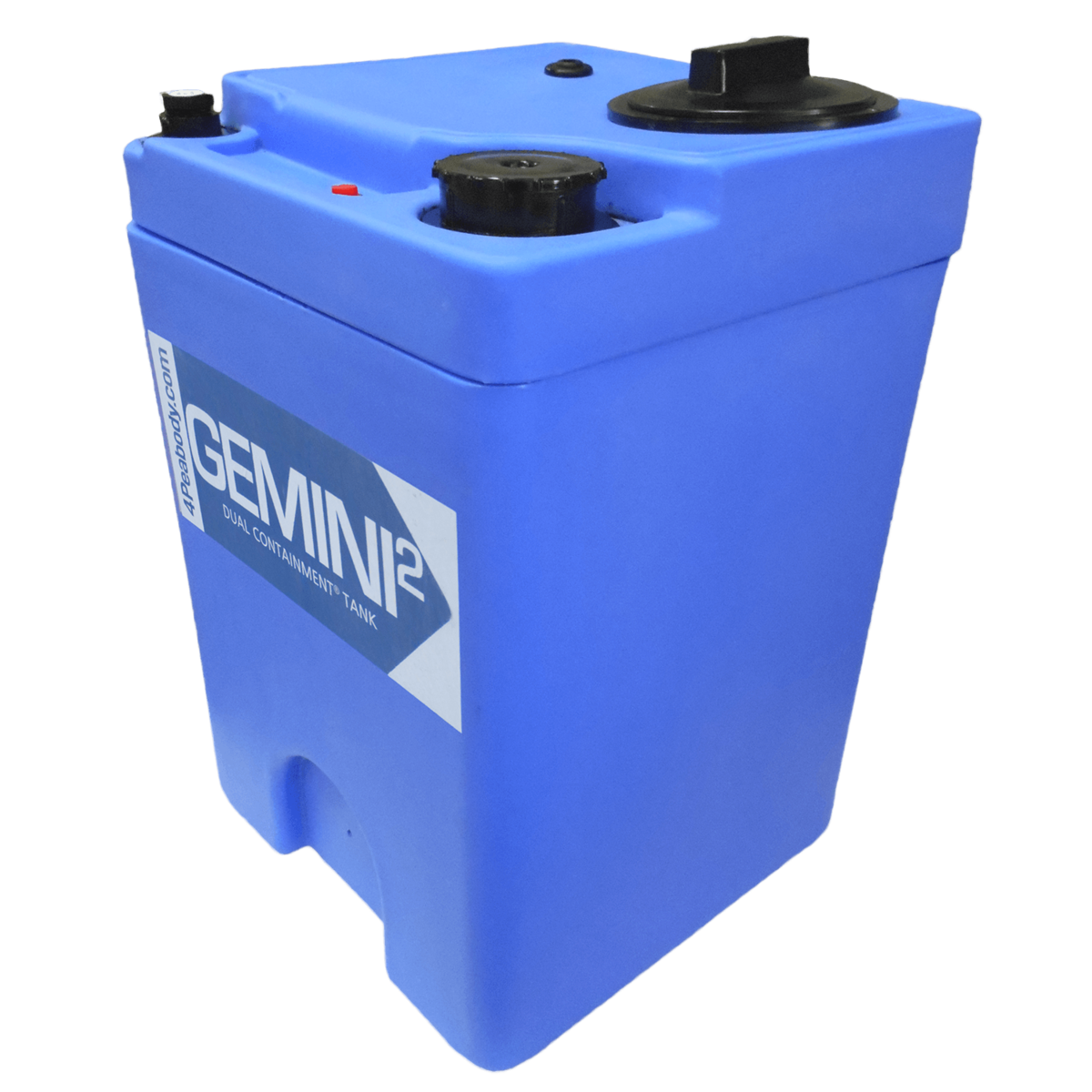 Peabody Square 10 Gal Gemini² Dual Containment® Tank - LPE SD 1.5 - Blue, 01-29816